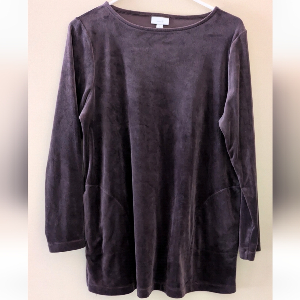Pure Jill Plum Valour Long Sleeve Tunic ~ Sz M (Generous Fit)